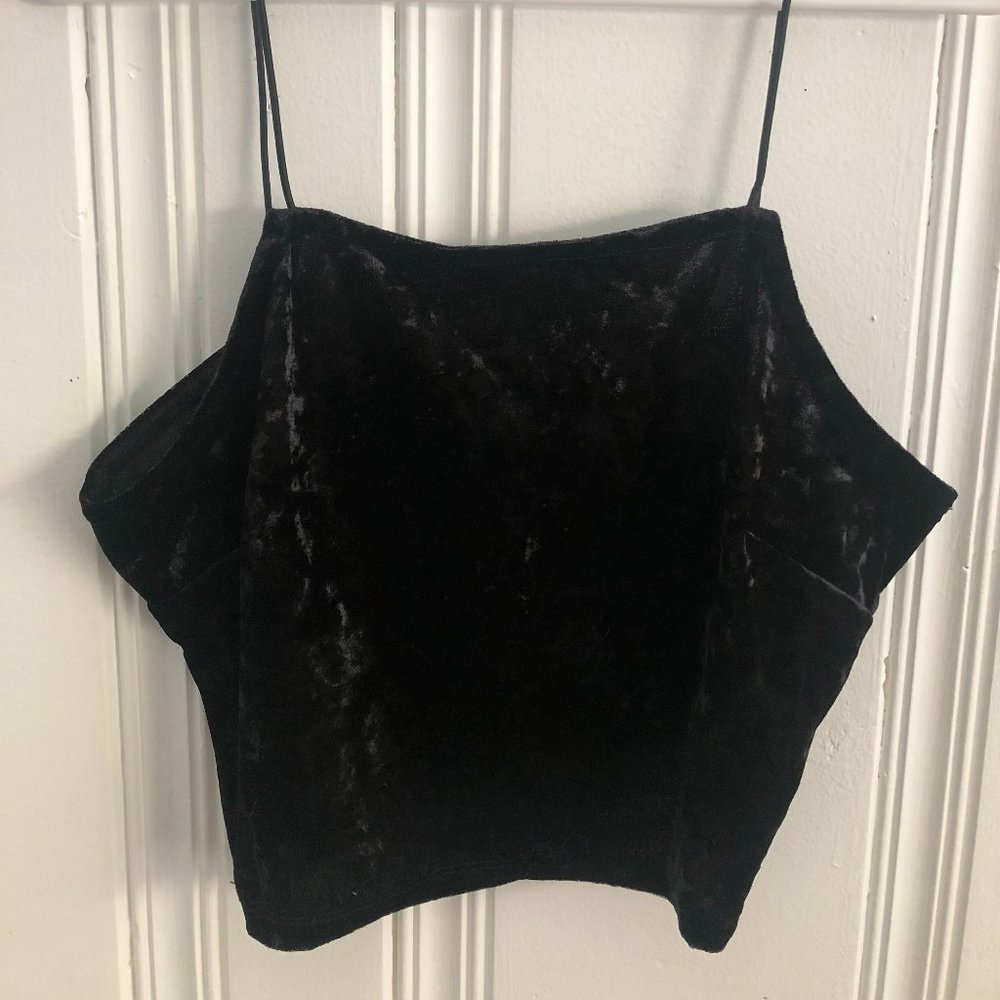 Black Velvet CropTop